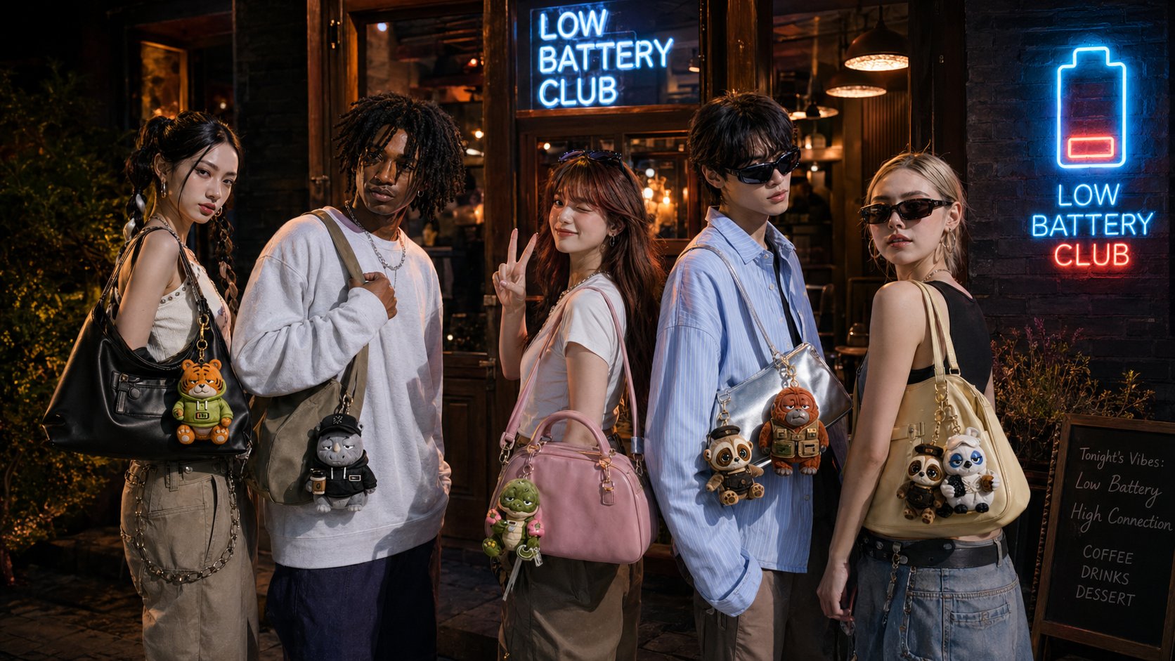 LOW BATTERY CLUB · Tonight's Vibes: Low Battery, High Connection